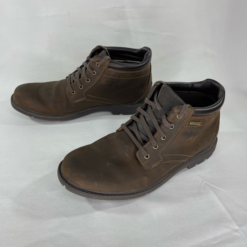 Rockport Men’s Storm Surge Waterproof Plain Toe Boot. Tan Brown. Size 10… - Picture 3 of 7